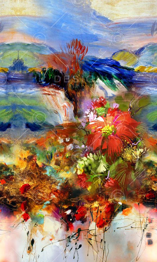 抽象印花华亿平台图片