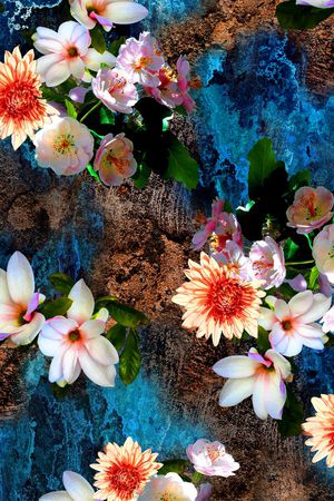 菊花印花华亿平台图片