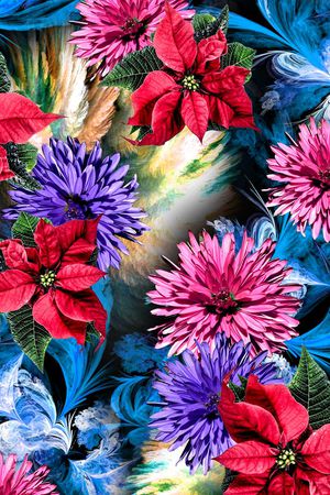 花朵印花华亿平台图片