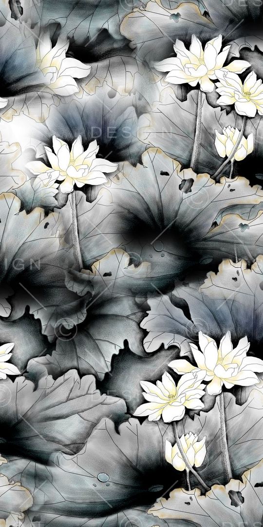 荷花印花华亿平台图片