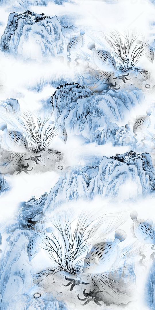 中国风印花华亿平台图片