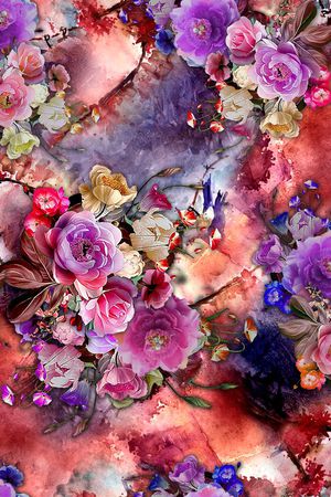 中国风印花华亿平台图片