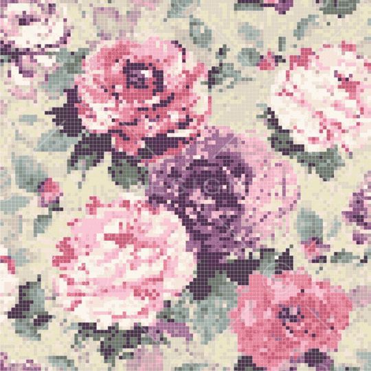 马赛克印花华亿平台图片