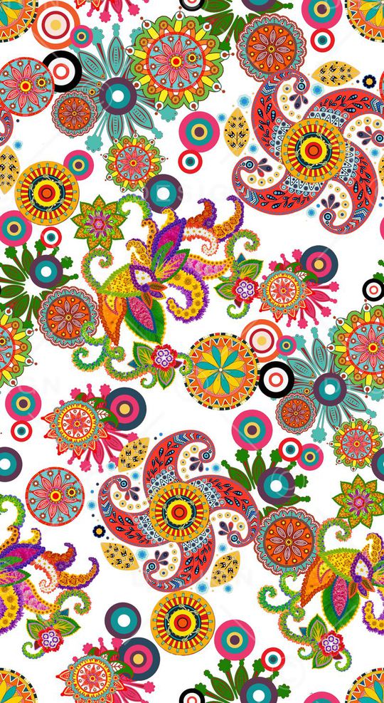 腰果印花华亿平台图片