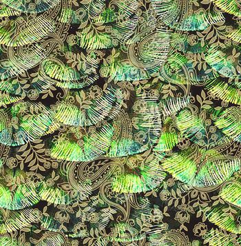 paisley印花华亿平台图片