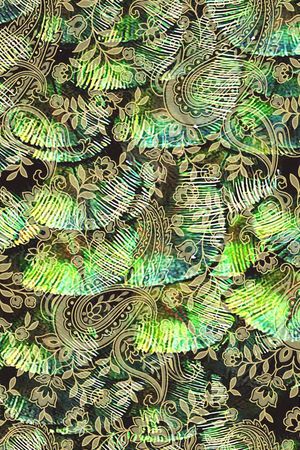 paisley印花华亿平台图片