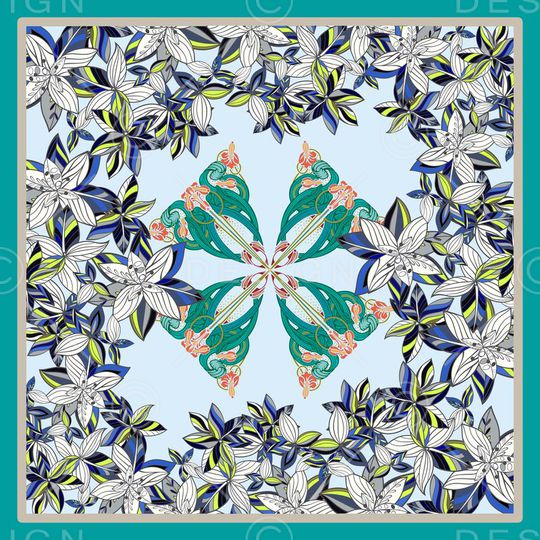 小清新印花华亿平台图片