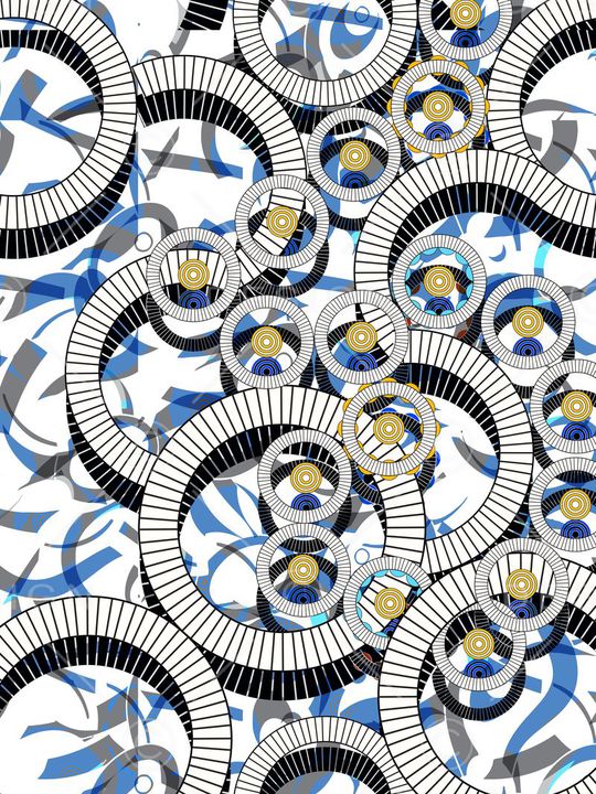 线条印花华亿平台图片