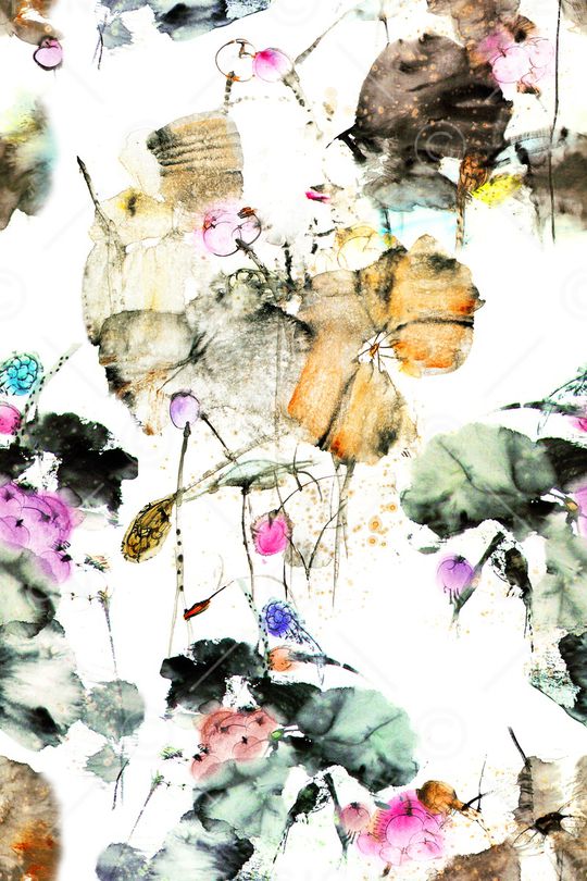 中国风印花华亿平台图片