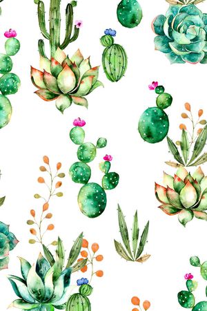 仙人掌印花华亿平台图片