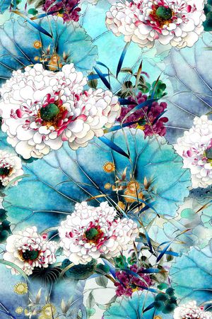 中国风印花华亿平台图片