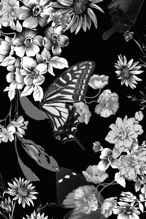 数码花卉类印花华亿平台图片