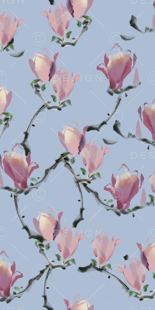 数码花卉类印花华亿平台图片