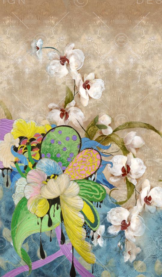 仙人掌印花华亿平台图片