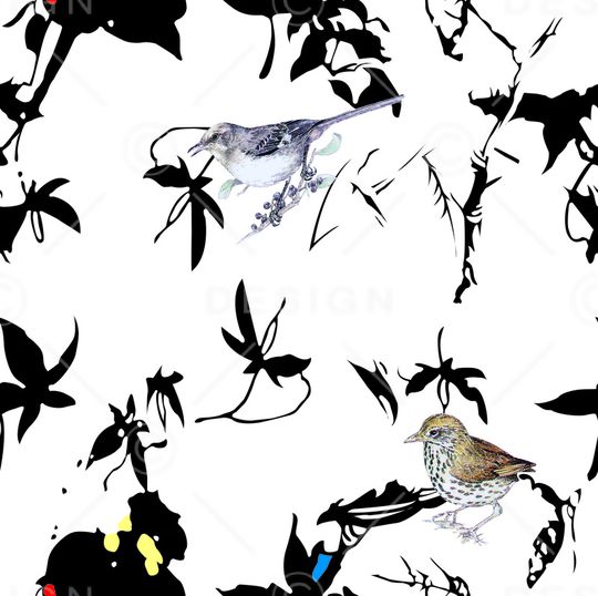 手绘花印花华亿平台图片