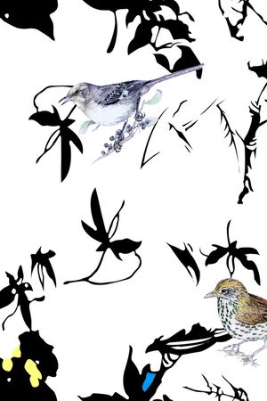 手绘花印花华亿平台图片