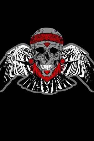 骷髅对印花华亿平台图片