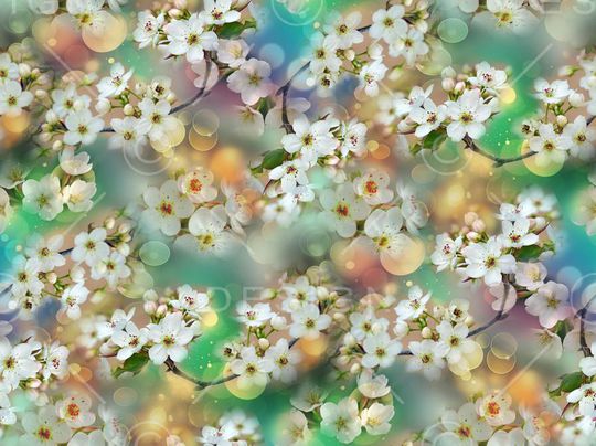 潮流时尚小花印花华亿平台图片