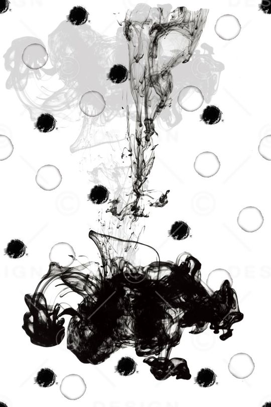 水墨画印花华亿平台图片