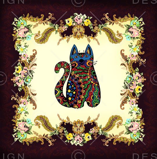 丝巾印花华亿平台图片