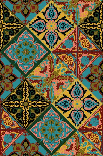 730148-中东风格菱形花纹