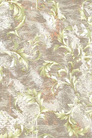 欧式卷草印花华亿平台图片