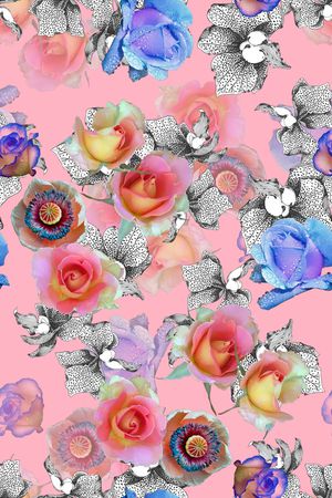 乱花印花华亿平台图片