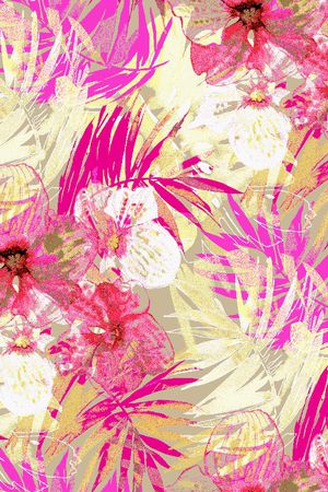 乱花印花华亿平台图片