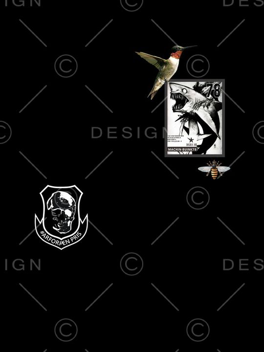 骷髅头印花华亿平台图片