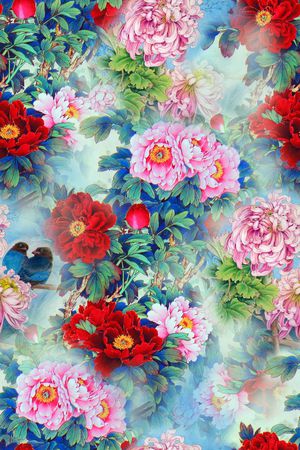 中国风印花华亿平台图片