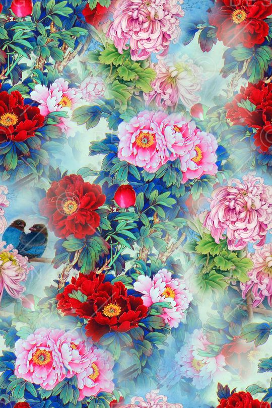 中国风印花华亿平台图片