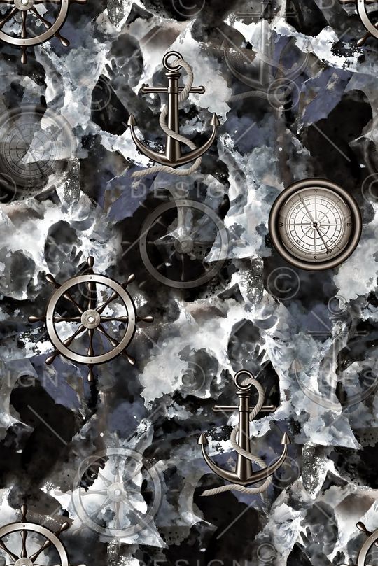 航海风印花华亿平台图片