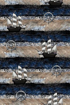 航海风潮印花华亿平台图片