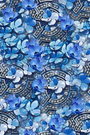 碎花印花华亿平台图片