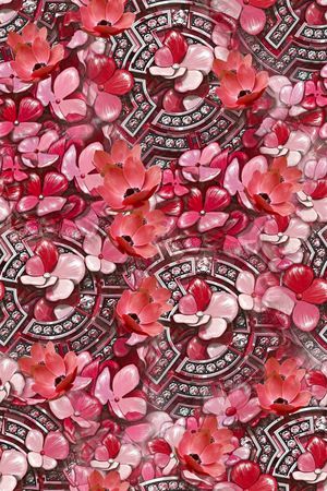 碎花印花华亿平台图片