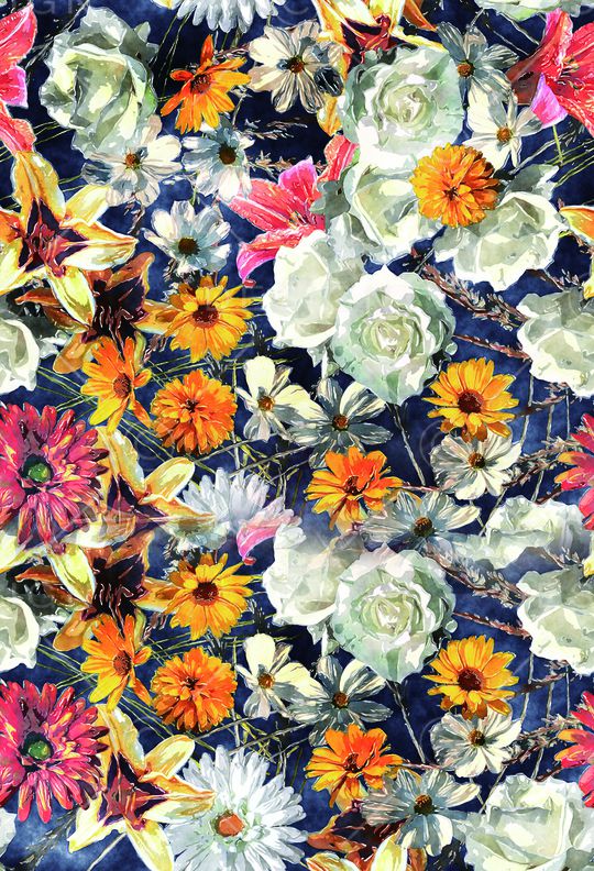 花朵印花华亿平台图片