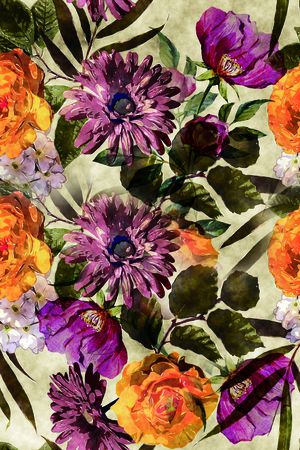 花朵印花华亿平台图片