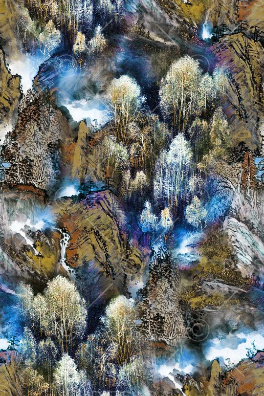 抽象印花华亿平台图片