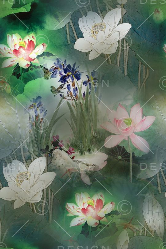 中国风印花华亿平台图片