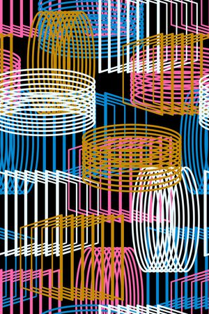 潮流时尚印花华亿平台图片