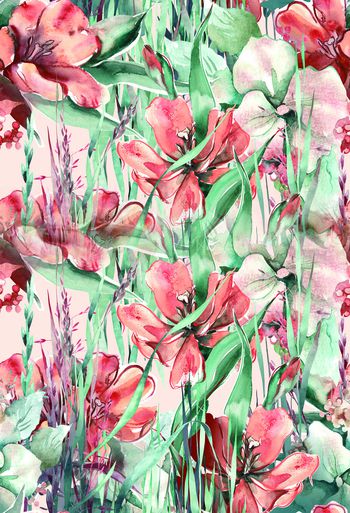 花朵印花华亿平台图片