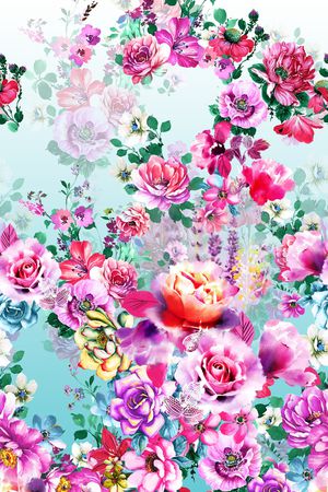 手绘印花华亿平台图片