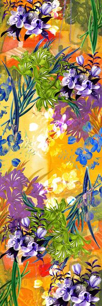 披肩长巾印花华亿平台图片