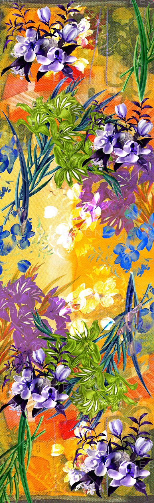 披肩长巾印花华亿平台图片