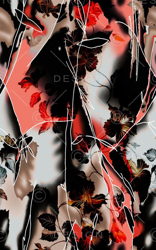 笔触印花华亿平台图片