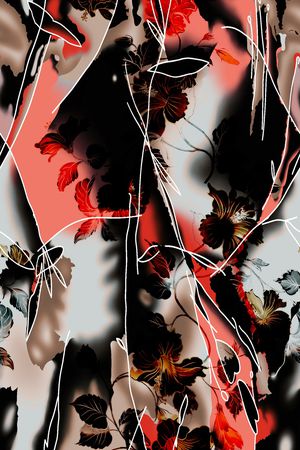 笔触印花华亿平台图片