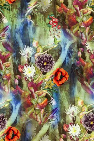 水彩印花华亿平台图片