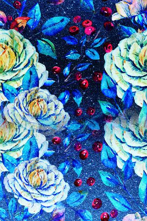 牡丹印花华亿平台图片