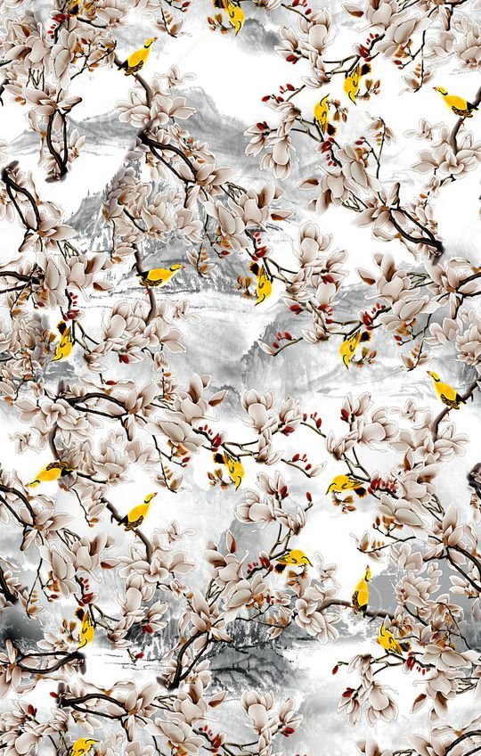 中国风印花华亿平台图片