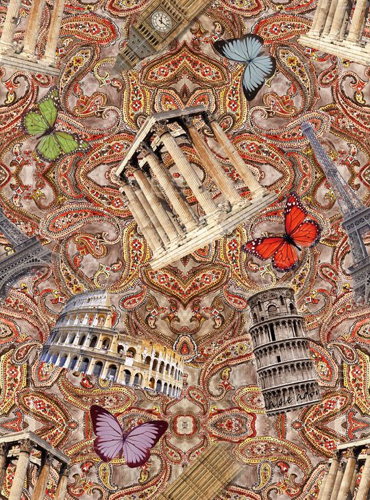 欧式宫廷风印花华亿平台图片